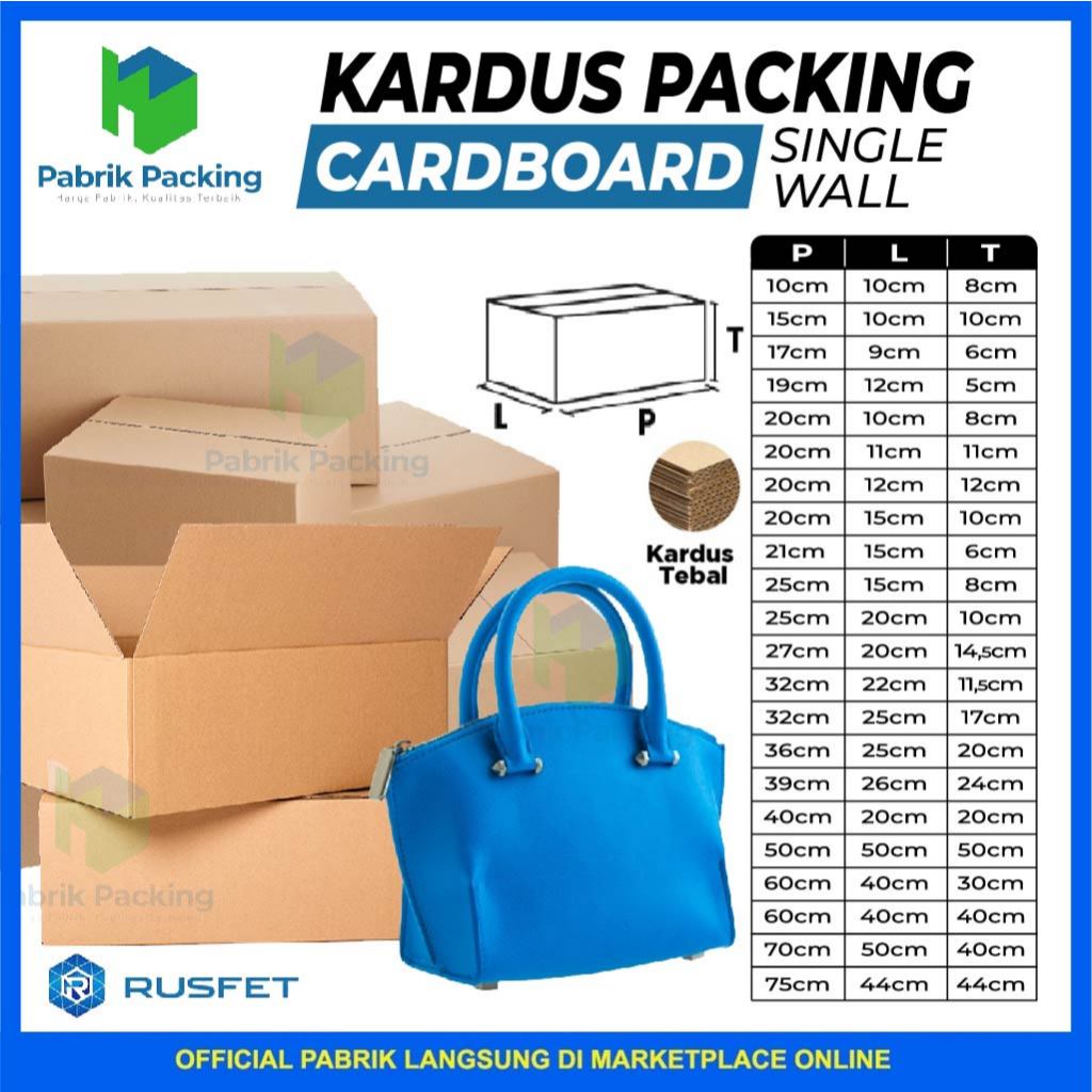 

Kardus Packing Rusfet | Box Packing | Karton Dus Box Size Besar Satuan