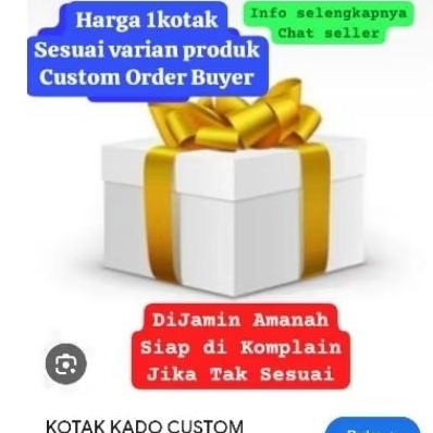 

YS BS YAOS 20s ASLI ORI CUSTOM ORDER BOX KOTAK KADO PUTIH