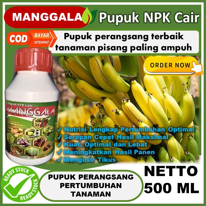 MANGGALA 500ML PUPUK tanaman pisang paling ampuh - tanaman pisang tahan dari hama dan penyakit - pup