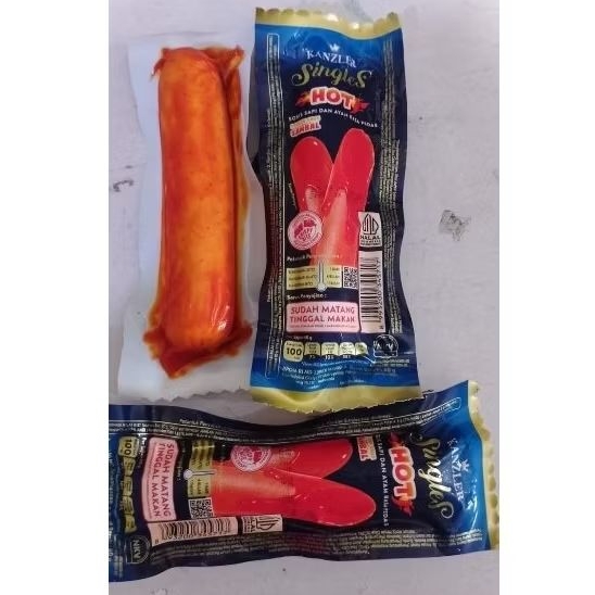 

Kanzler sosis ayam & sapi singles siap makan 60 g
