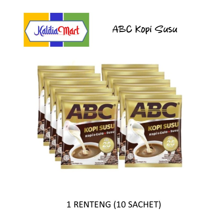 

ABC Kopi Susu 30gr x 10 sachet ( 1 Renceng)