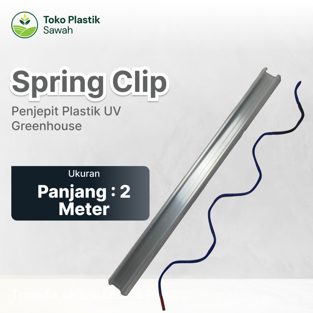Spring Clip 2 Meter Alat Penjepit Plastik UV Green House Klip Hidroponik/Clip Spring Wire 2 Meter