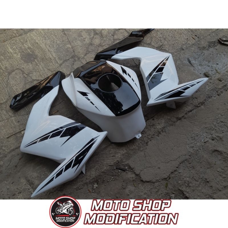 Cover Kondom Tangki + Half Fairing Sayap PNP Yamaha Byson Karbu 2010-2014