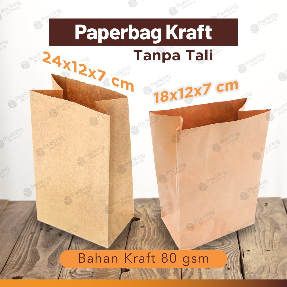 Paper Bag Polos kraft | kantong kertas | goodie bag kertas Murah | Tas Kertas Kecil Mini Souvenir |