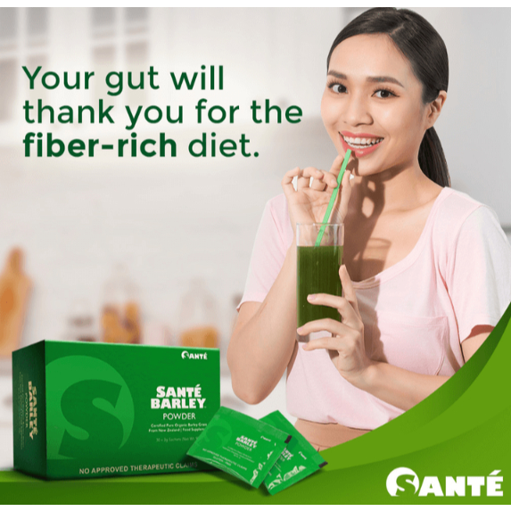 

SANTE Barley Grass Powder 10 Sachet/Diabetes/Kanker/Insomnia/Asam Urat/Kolesterol/Diet