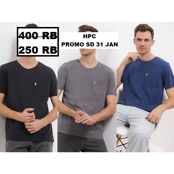 Kaos pria laki laki Hush Puppies sale LEVIERO PKT 4 original 100%