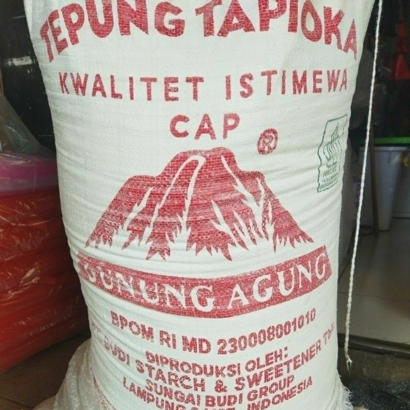 

Tapioka Cap Gunung Agung Repack +- 500 gr
