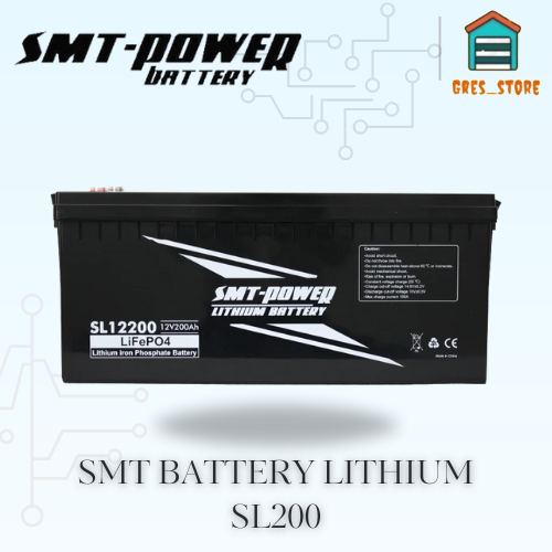 LITHIUM BATTERY SMT SL12200 BATERAI LITIHUM SMT POWER 12.8V 200AH - SMT SL12200