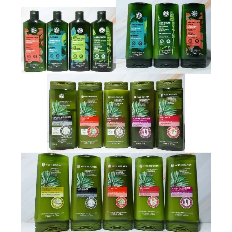 Sale Yves Rocher Shampoo 300ml & Conditioner 200ml /Anti Hair Loss / Anti Dandruff / Repair / Anti P
