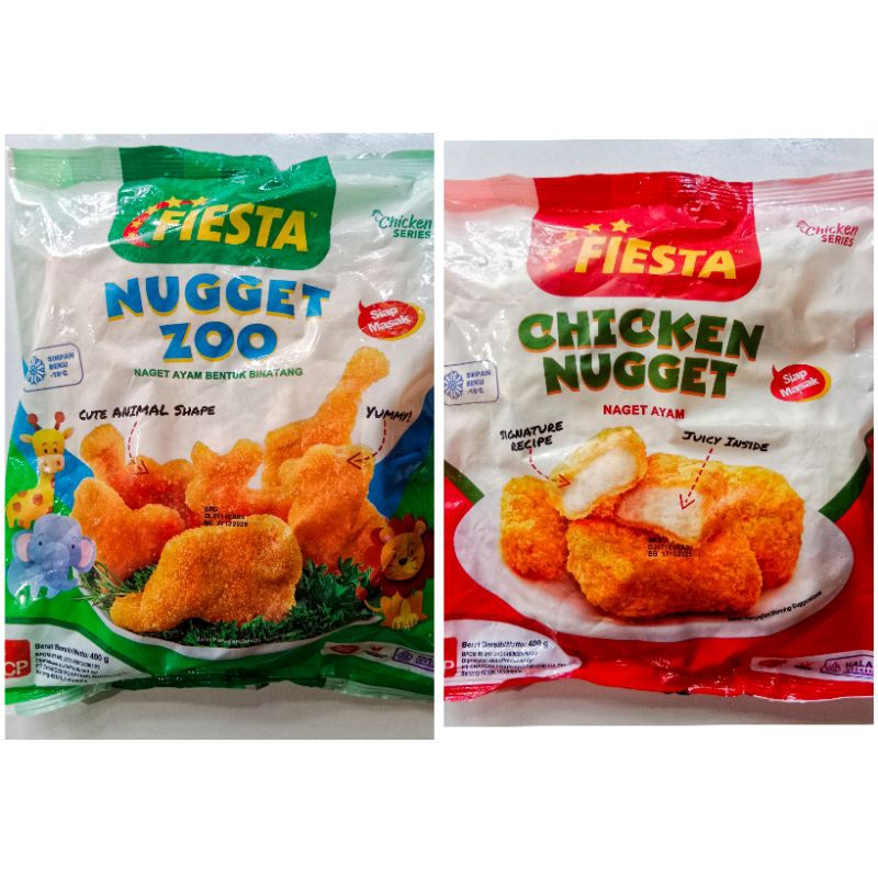 

Nuget Ayam dan Nuget Zoo Chicken Nuget Fiesta 400 gram