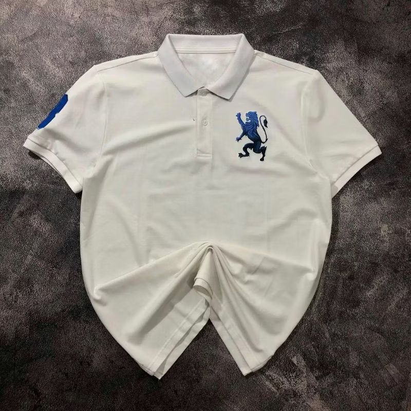 GIORDANO 3D polo shirt kaos kerah pria premium putih full tags label bahan katun pique