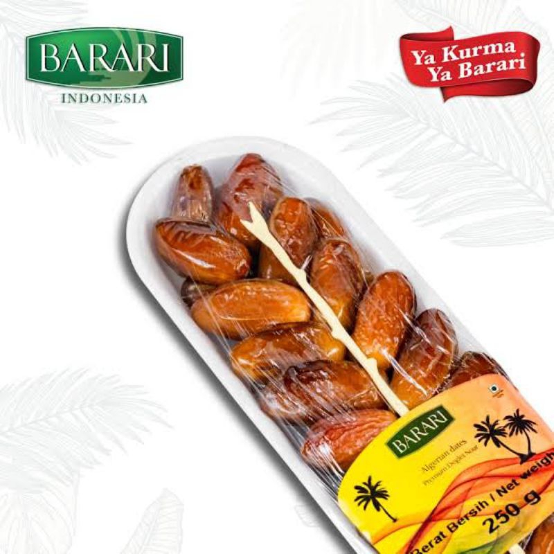 

Kurma Barari Algeria Madu 250gr , Kurma Perahu Premium