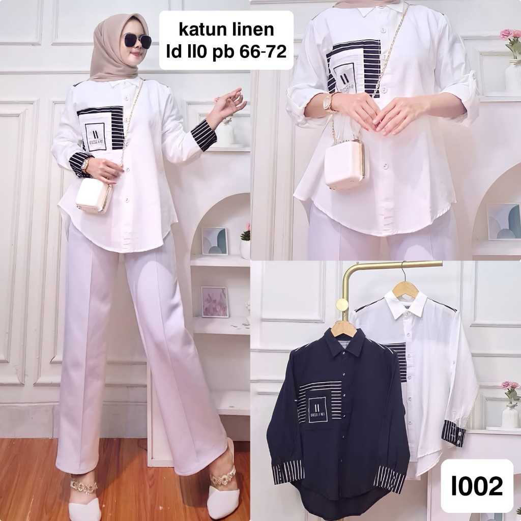Kemeja wanita formal/atasan wanita hijab/Kemeja Flanel Wanita - Gaya Kasual & Hangat