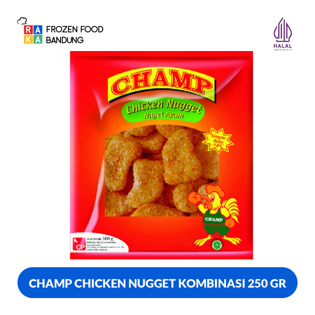 

CHAMP CHICKEN NUGGET KOMBINASI 250 GR
