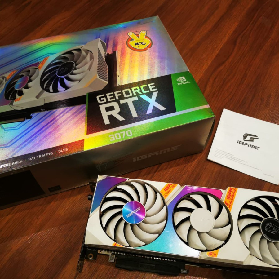 VGA RTX 3070 IGAME WHITE, MURAH , BERGARANSI