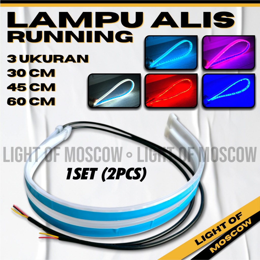 MOSCOW LAMPU ALIS TERMURAH RUNNING LAMPU LED ALIS TEMPEL FLEXIBEL KUALITAS PREMIUM LAMPU ALIS LED DR