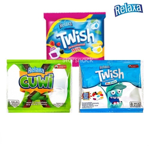 

Permen Kunyah Relaxa CUWI TWISH Mix Chewy Candy 12,5gr