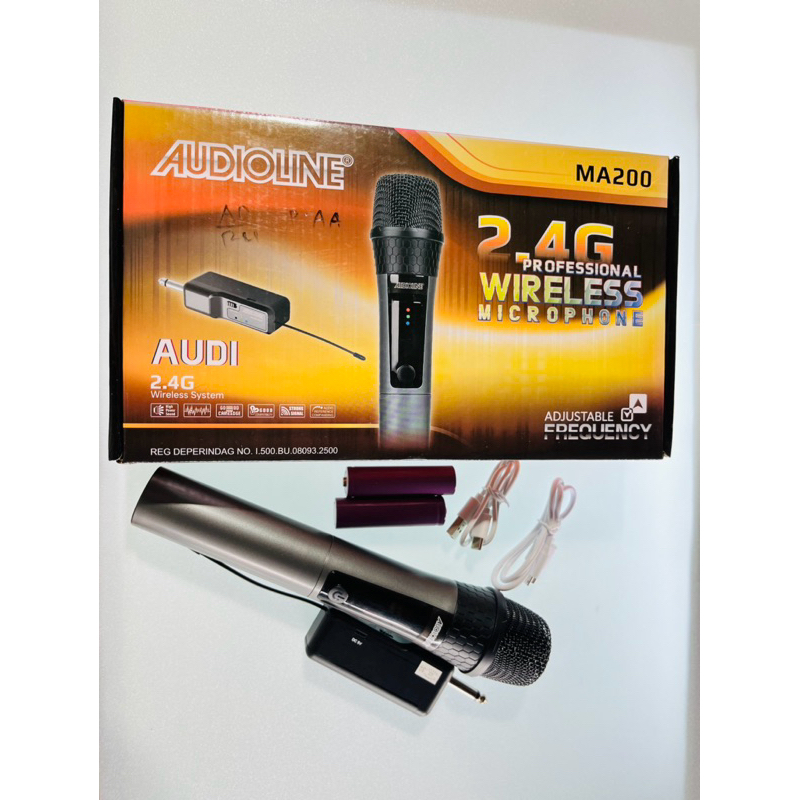 Micropone Wireless Mikropon Werles Mic Werles Mik Werles Isi 1 Mic 2.4G MA200 AUDIOLINE
