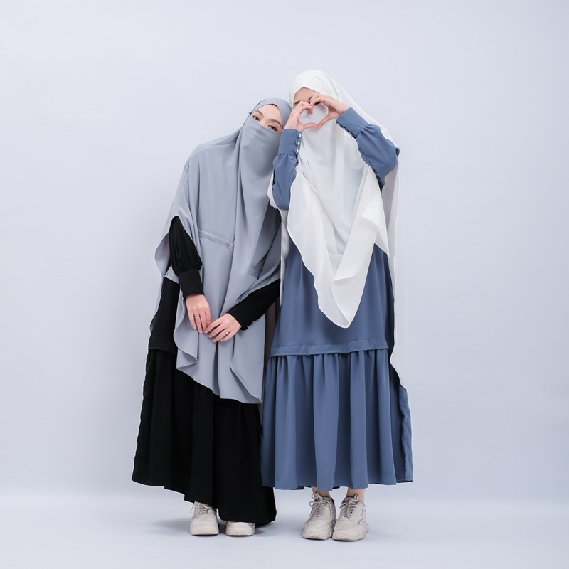 Gamis Ghaida Dress Semi Abaya Casual Premium Fashion Wanita Muslim