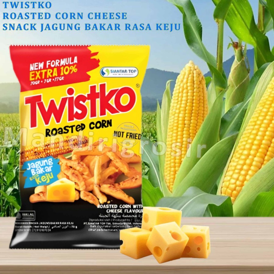 

Snack Roasted Corn * Twistko * Snack Jagung Bakar Rasa Keju * 70gr