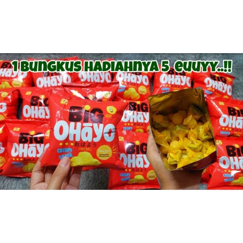 

Ciki Big Ohayo Berhadiah Uang Tunai | Ciki Berhadiah Uang | Big Ohayo 1 pak isi 10 pcs