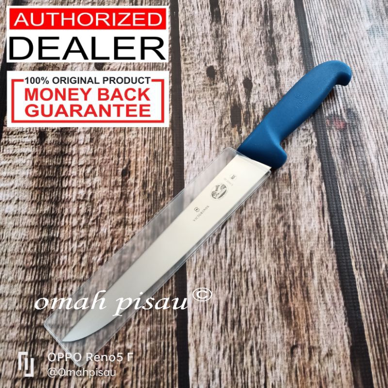 Pisau Daging Boning and Sticking 22 cm 5.5502.22 Blue Victorinox Original Swiss