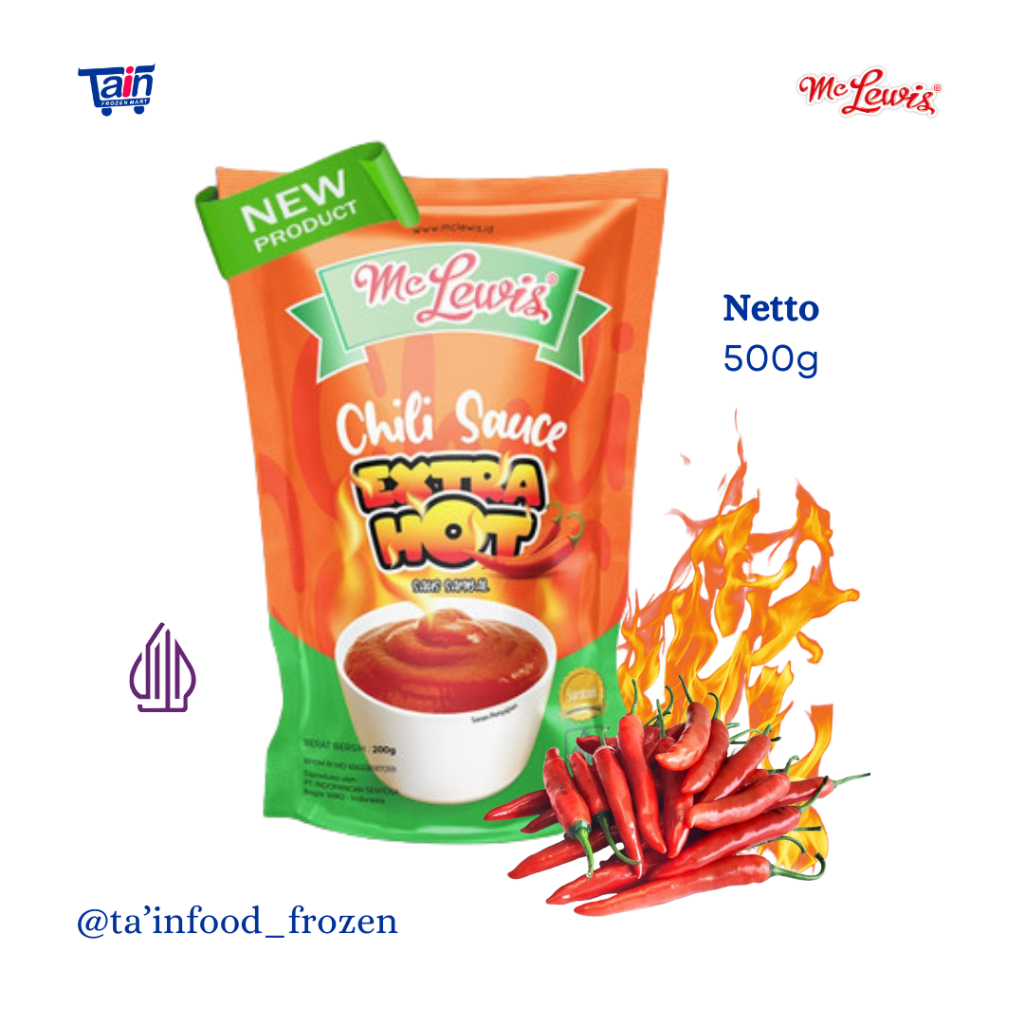 

MC LEWIS Chili Sauce EXTRA HOT Berat 500g / Saus Sambal extra pedas