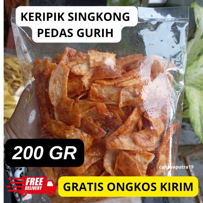 

KERIPIK SINGKONG PEDAS GURIH 200 gr