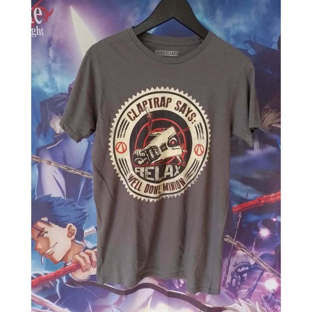 Borderlands Claptrap Graphic Official Game Tee Kaos Tshirt Original Second Merch Japan Korea Brand V
