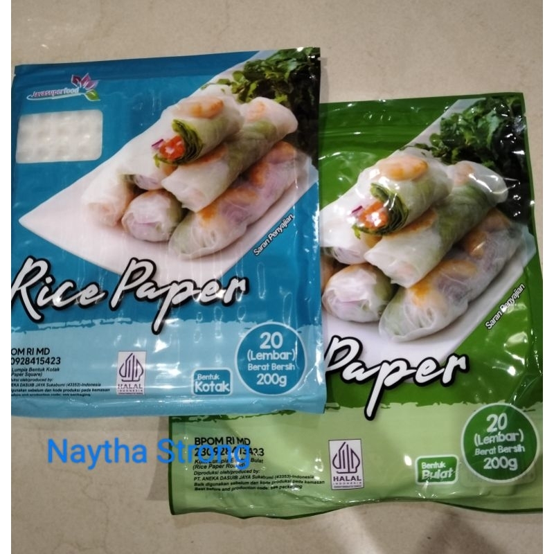 

Rice Paper Kulit Lumpia Vietnam Bulat (20 Lembar)/Banh Trang Rice Paper/Java Super Food 200gr