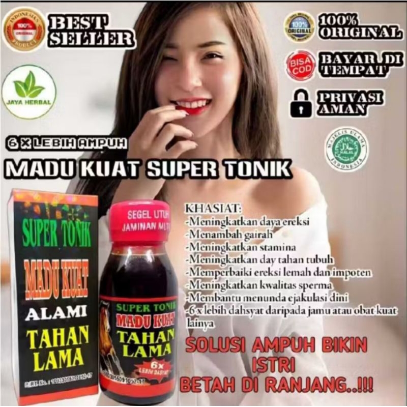 

Madu toniX NEW - Madu super srong ber logo halal di jamin original obat kuat