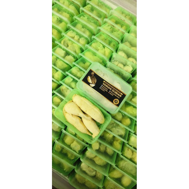 

durian kupas sumatra special green box 500grm