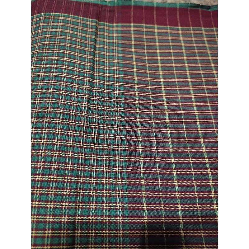 sarung tjap makkah hijau kotak kecil elegan jadul bukan atlas