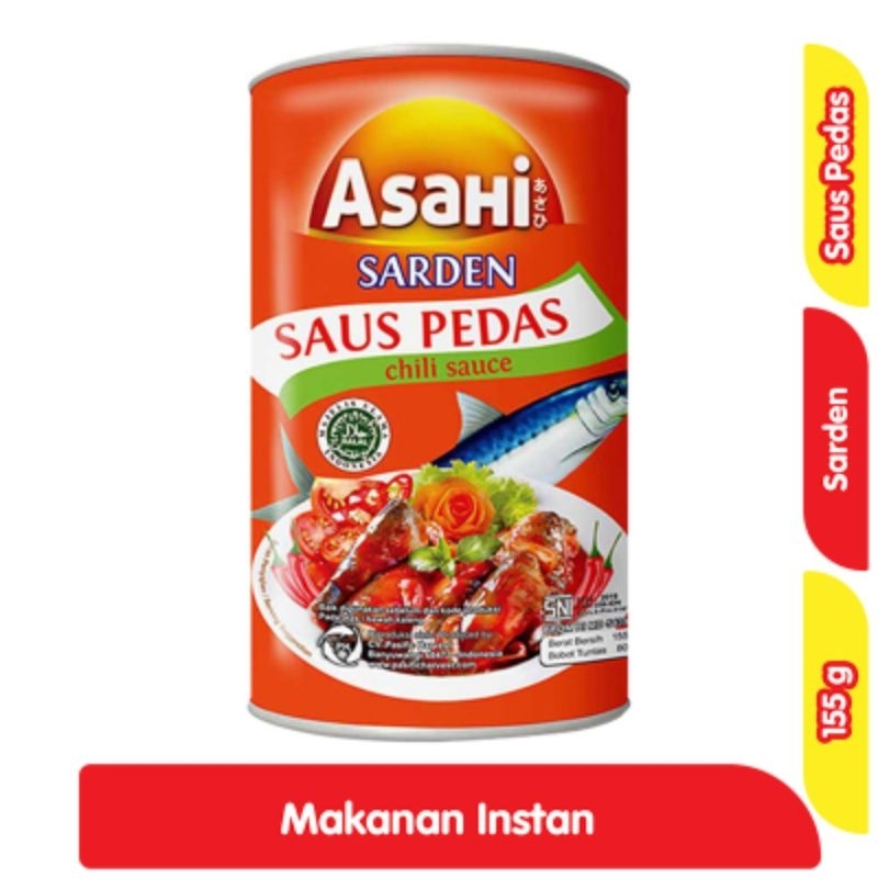 

Asahi Sarden Pedas Kaleng 155 g