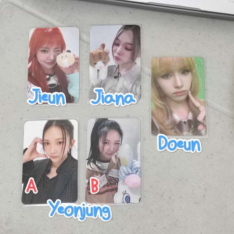 (READY) JIEUN, JIANA, YEONJUNG, DOEUN YOUNG POSSE XXL & ATE THAT PC ALBUM PHOTOCARD OFFICIAL