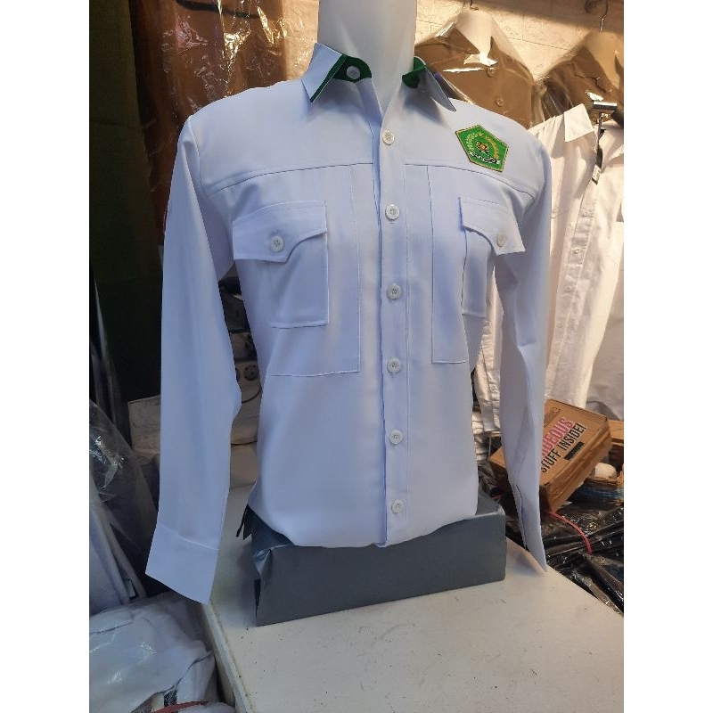 Seragam LICHANDRA Atasan KEMENAG Pria , Seragam Kemenag RI Pria Lengan Panjang , Baju Dinas Kementri