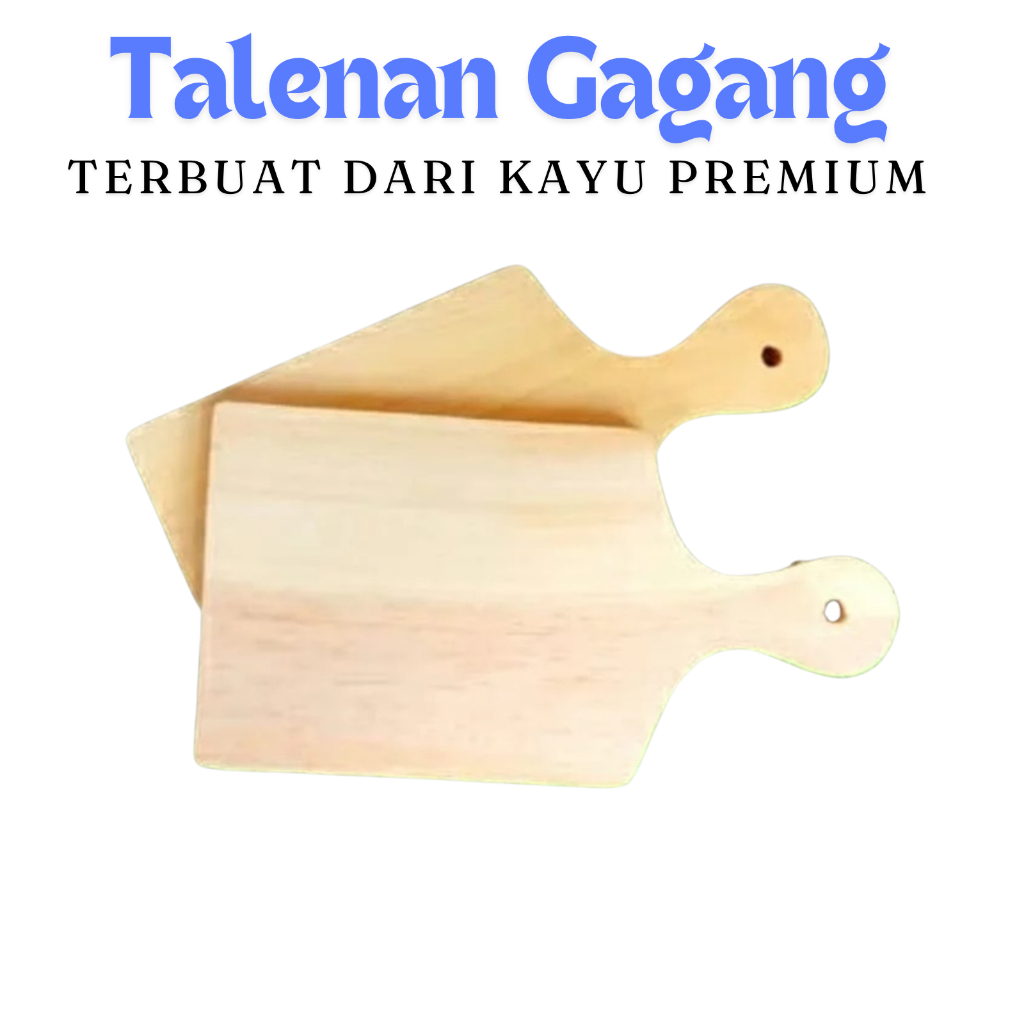talenan gagang jumbo warna kayu putih cerah ukuran T30cm L17cm Premium