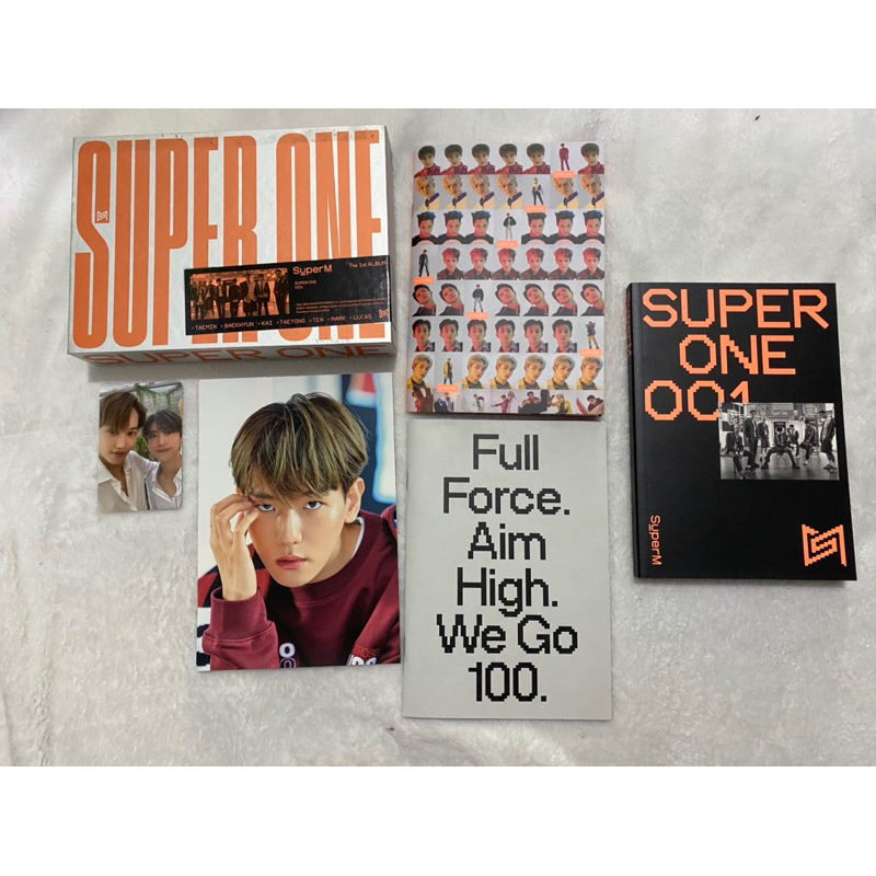 SUPERM SUPER ONE ALBUM FULLSET POSTER KAI POSTCARD BAEKHYUN