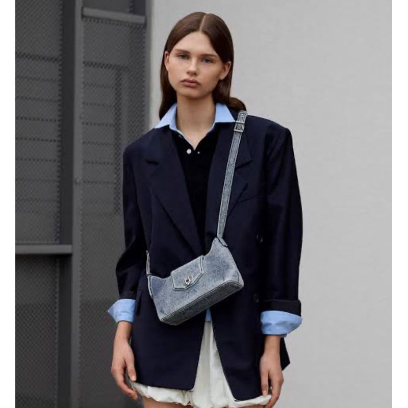 Tas Charles & Keith CK Shoulder bag denim blue