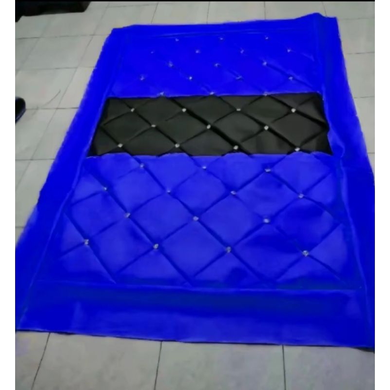 cover bungkus plafon mobil truk motif sofa kancing  canter ps Dyna Dutro Elf macan interior mobil tr