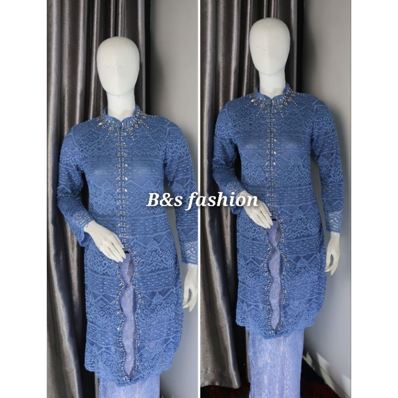 Kebaya Tunik Brokat Payet lalisa – Desain Unik & Mewah untuk Kondangan