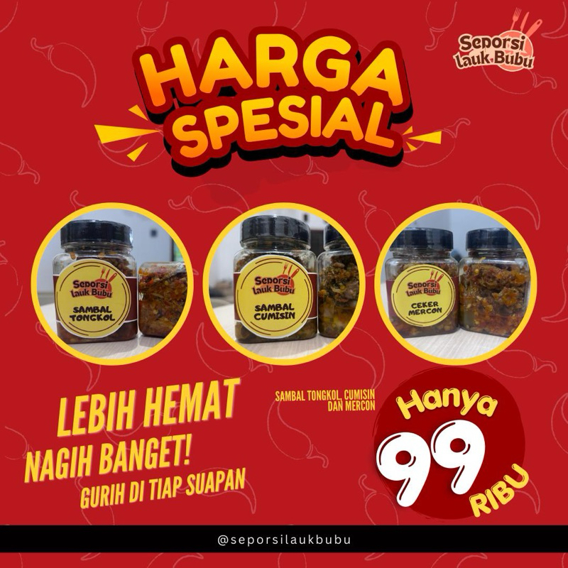 

BUNDLING 3 Varian sambal