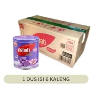 

[1 Karton = 6 KALENG] Wafer Nabati Goguma Ungu 1dus