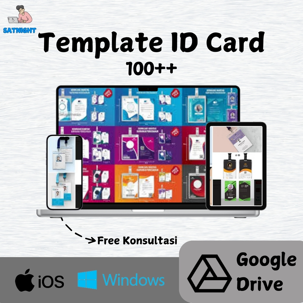 100+ Template ID Card Premium - Format PSD, Word & PPT, Desain Menarik & Profesional, Siap Edit