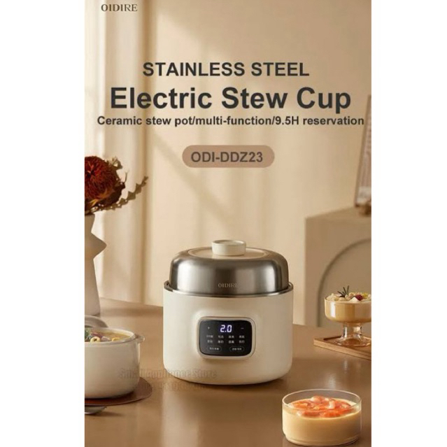 OIDIRE Electric Stew Pot double boiler Panci bubur bayi elektrik