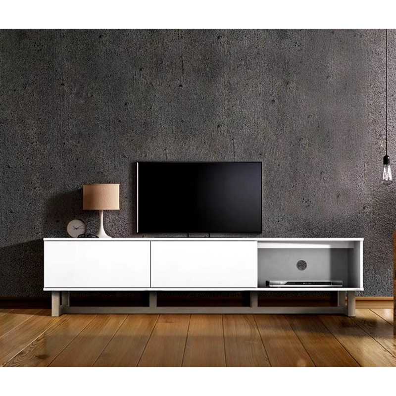 Meja tv 180 putih glossy bahan mDF kualitas export