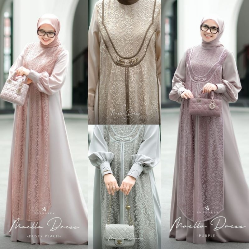 Maella Dress (Dress Only/Set Scarf)by shArarea