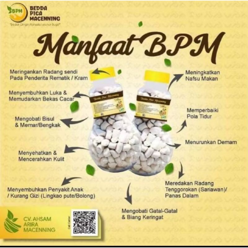 BPM Bedda Pica Macenning Bpom / Bedak Dingin Bugis