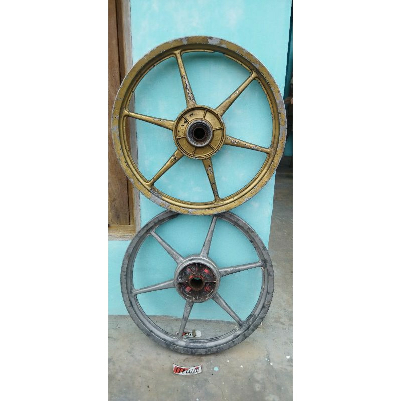 VELG Pelk racing palang/bintang 6 lurus PSW JWL JAPAN uk 17x140/160 Depan belakang murah untuk Yamah