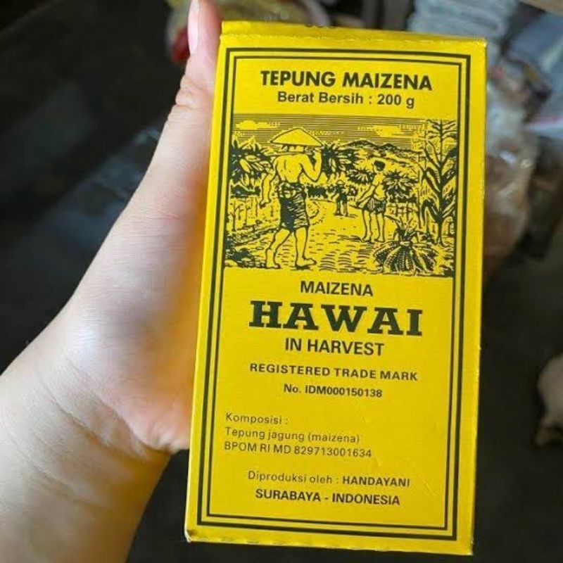 

TEPUNG MAIZENA HAWAI KEMASAN 200 GR